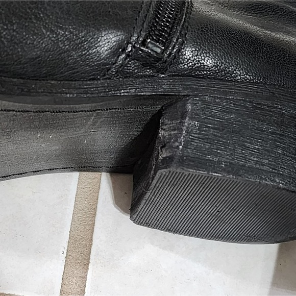 Sam Edelman Petty black leather ankle boots Booties‎ Women's size 7 - Picture 6 of 8